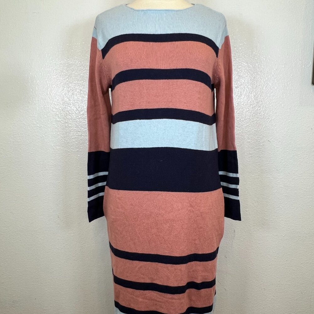 Anthropologie Isabella Sinclair Multicolor Striped Sweater Dress size Small